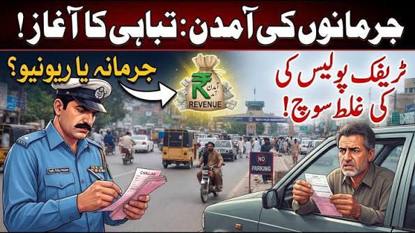ٹریفک پولیس کے جرمانے یا آمدن